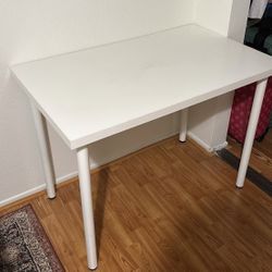LINNMON / ADILS Table, white, 39 3/8x23 5/8 "