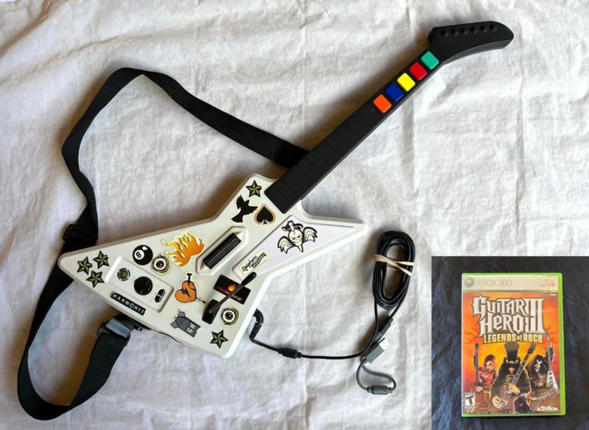 Guitar Hero wired guitar & Game for Xbox 360 - PRICE FIRM