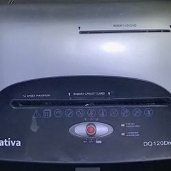 Ativa DQ120DN Paper Shredder OBO Also Shreds CDs 💿 Credit Cards 💳 Paper Clips Etc