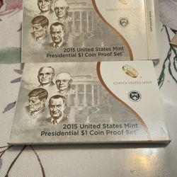 2015 $1 US Mint Presidential proof Set 