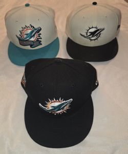 NFL Maim Dolphins Fitted Hat Size 8