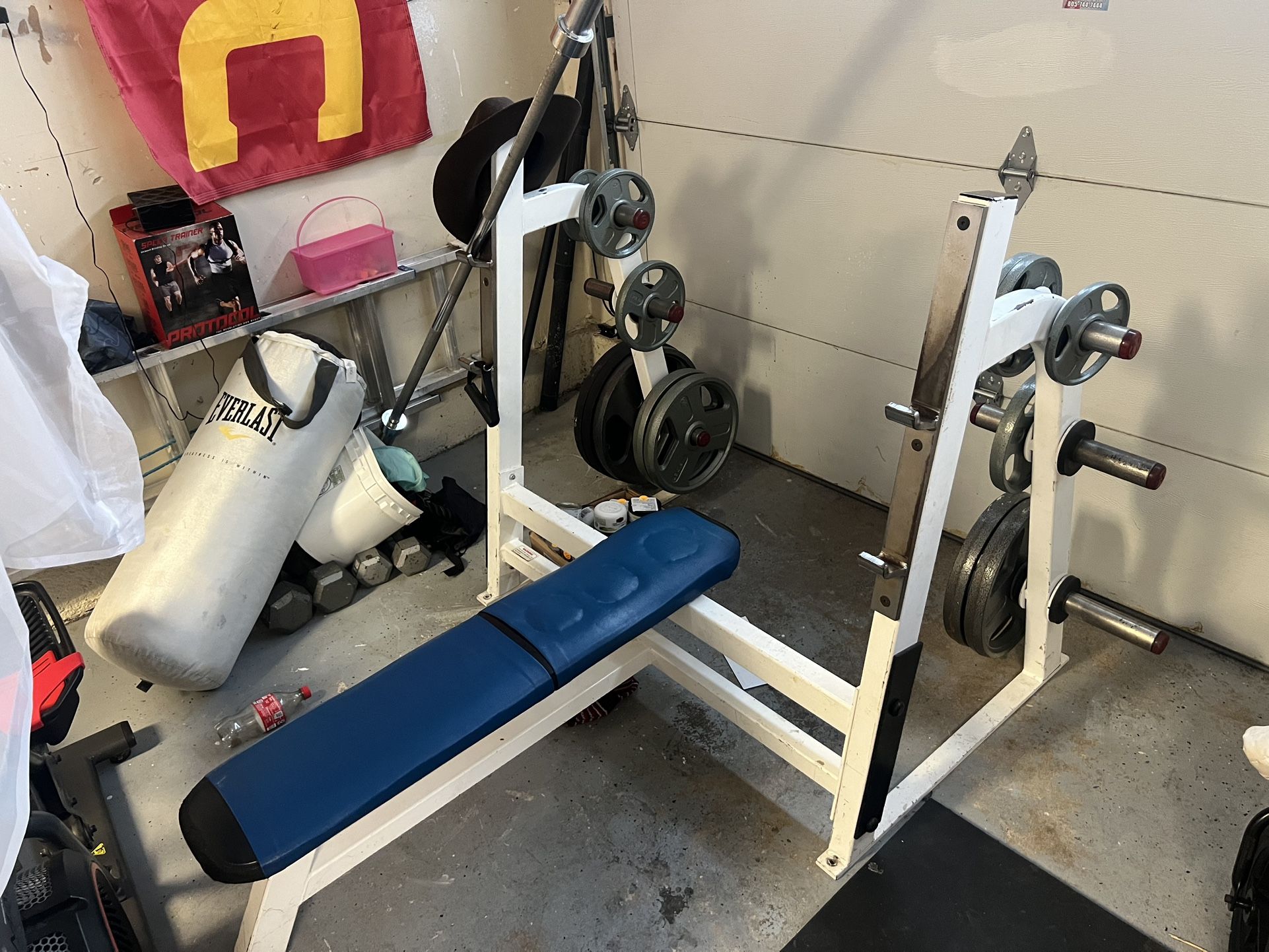 Bench Press With Plate Holder Only