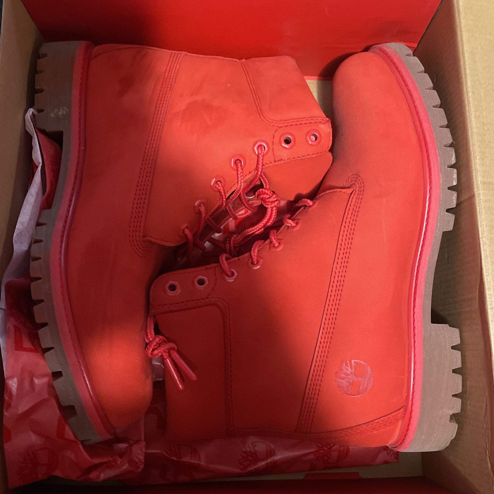 Red 6inch Timbs