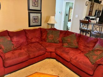 Red sofa