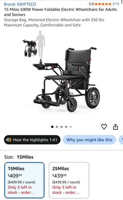 Electric Wheelchair – Never Used