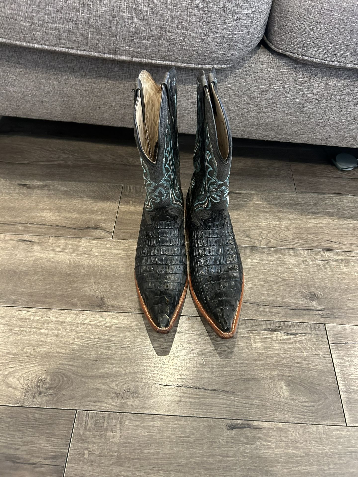 Águila Real Cowboy Boots Cocodrilo Size 10 Men