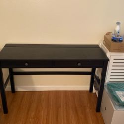 Black IKEA desk
