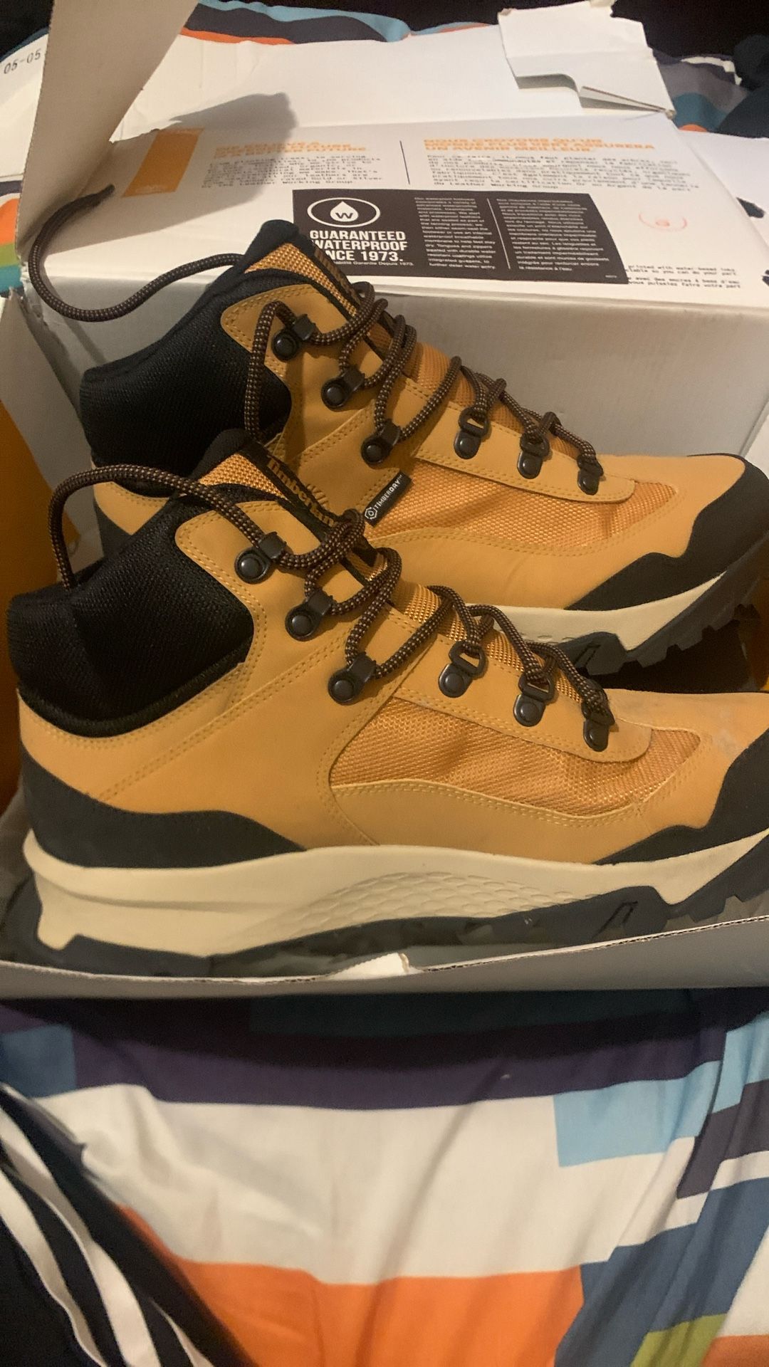 TIMBERLAND MEN'S *LINCOLN PEAK WP MID HIKER COLOR~WHEAT LEATHER SIZE 10 M