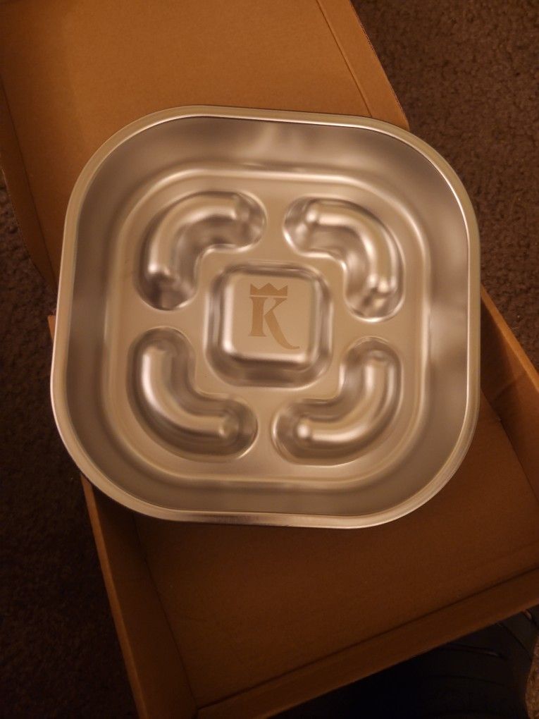 New   Limited Edition Sainless Steel Slow Feed Bowl 