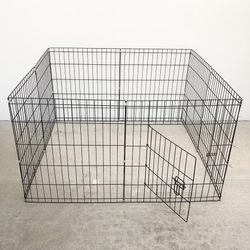 New $30 Foldable 24” Tall x 24” Wide x 8-Panel Pet Playpen Dog Crate Metal Fence Exercise Cage 