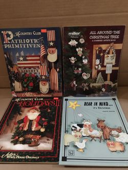 Christmas Acrylic Crafting Instructional Books Lot of 4 books