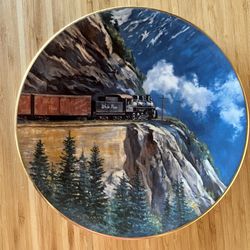Collector Plate “White Pass - Age of Steam” #5 by Christian Bell Porcelain Ltd. 
