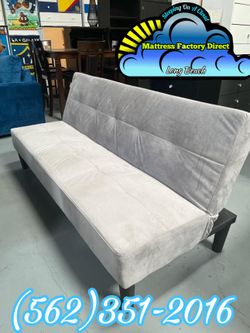 Grey sofa couch futon Nuevo new Gris fabric
