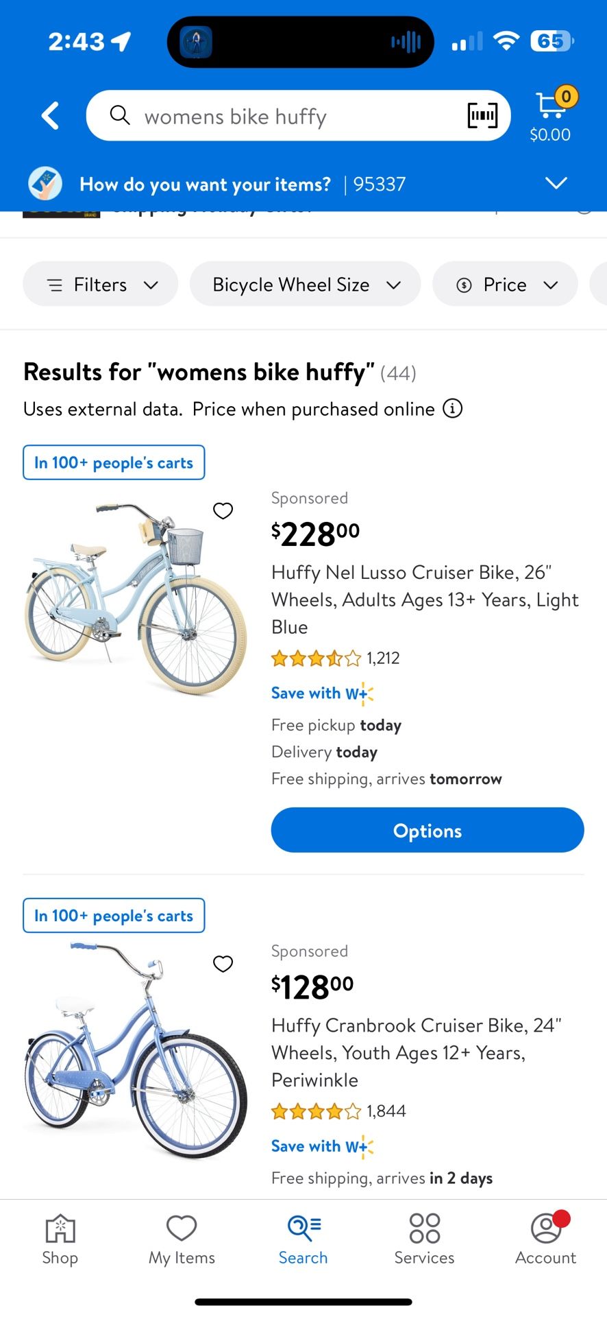 Women’s Beach cruiser Light Blue Color