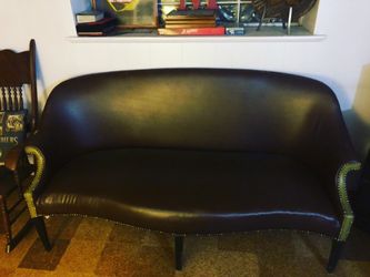 Couch With Gold Studs