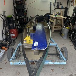 Canoe with Trailer and Accessories