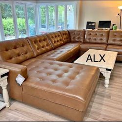 |Ashley Sectional Leather Free Delivery 🚚 