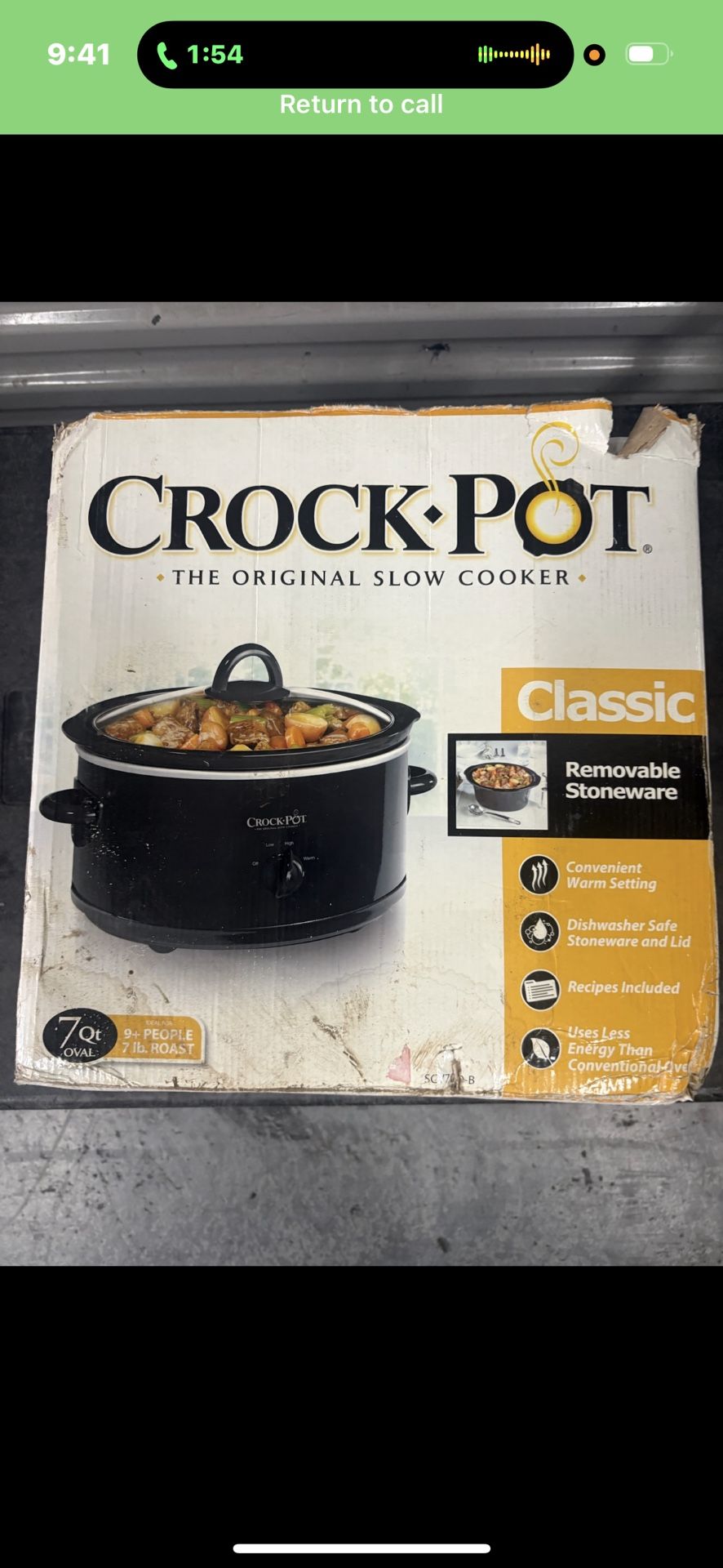 Crock-Pot "Classic" 7-Quart Oval Slow Cooker
