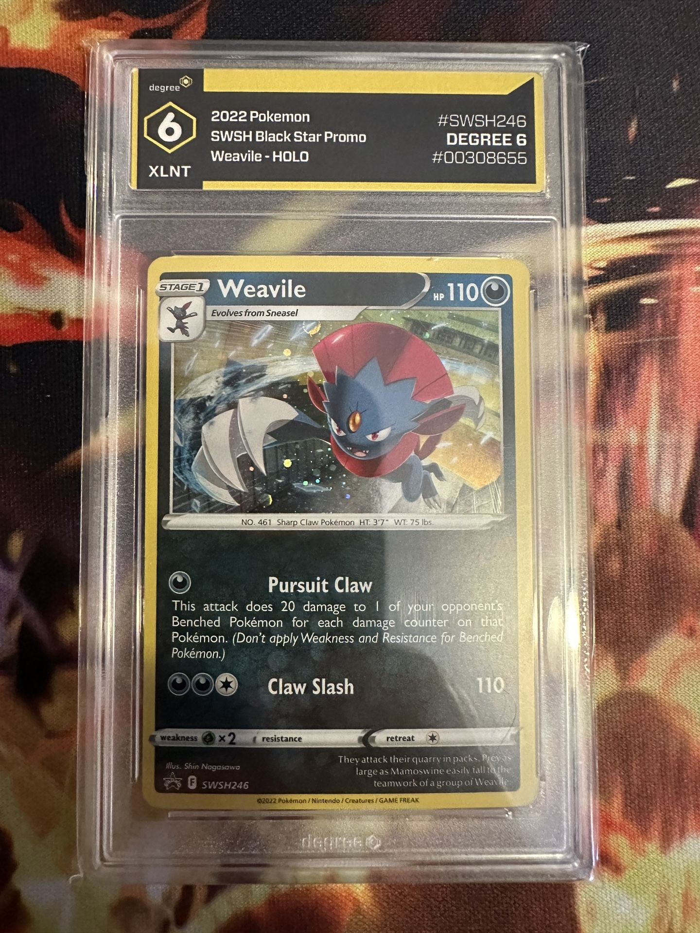 Pokemon  weavile promo (GRADED 6)