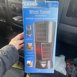 LASKO Twist Top Tower Oscillating Multi-Directional Fan Black T12110 3-speed