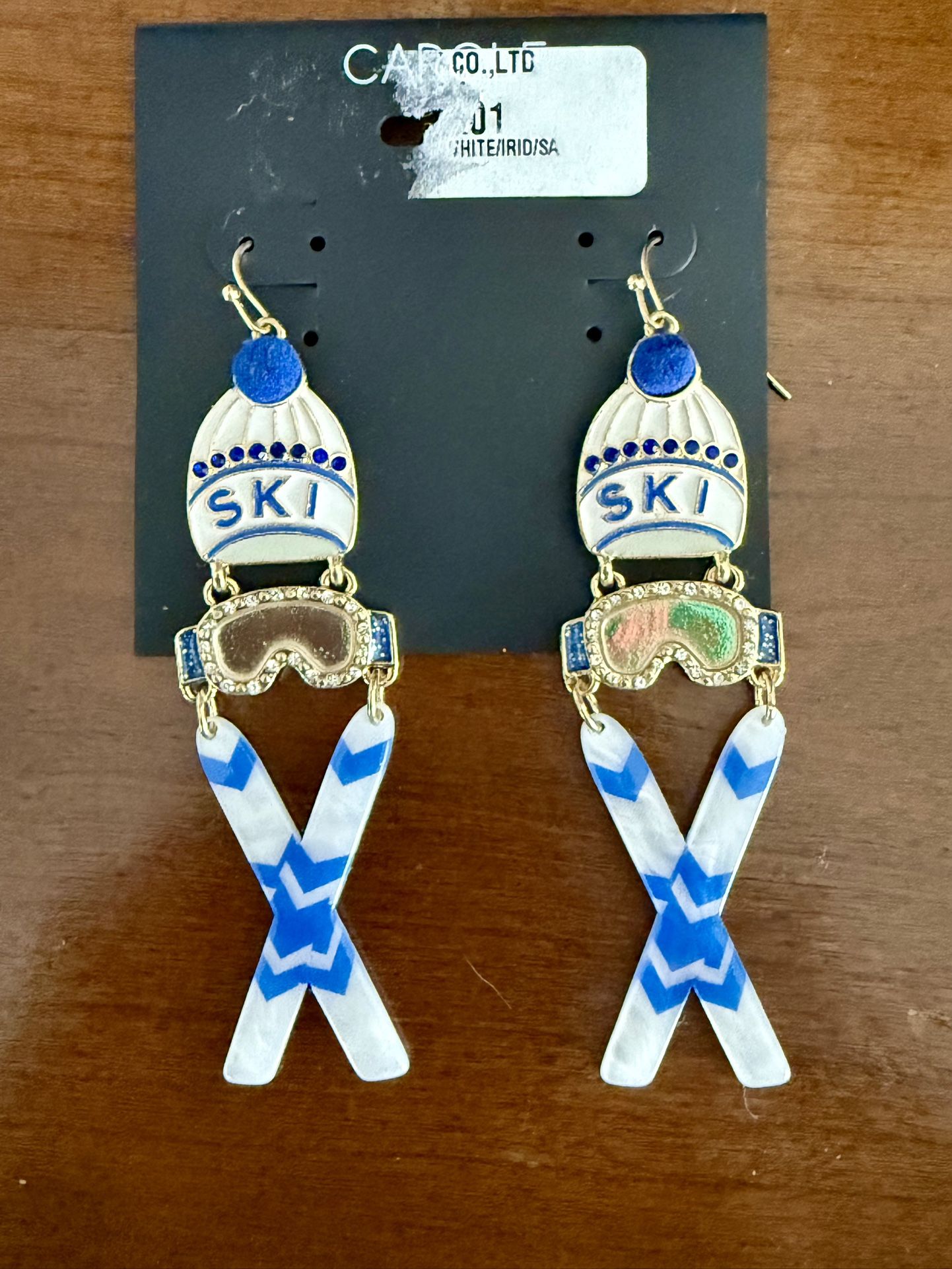 Dangle Ski-Themed Earrings