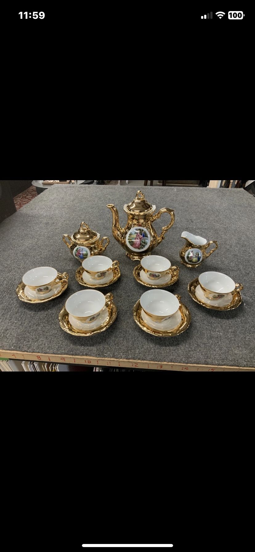 Waldershof Bavarian Tea Set 17 Pc Svc For 6