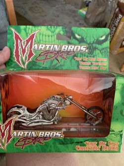 Martin Bros. White Skulls Bike