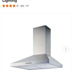 Siena 30 in. 350CFM Convertible Pyramid Wall Mount Range Hood in Stainless Steel with Charcoal Filter and LED Lighting
