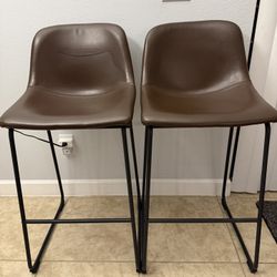 Pair of Mid-Century Modern Counter Stools