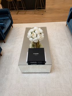 Mirrored Glass Coffee Table
