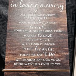 In Remembrance Sign 
