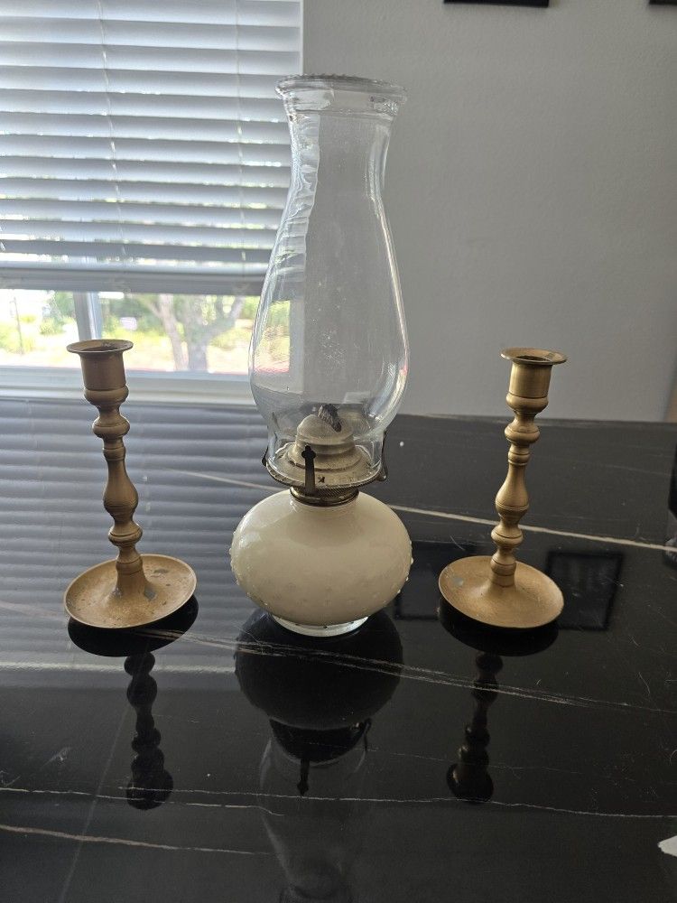 Original Antique Hurricane Lamps