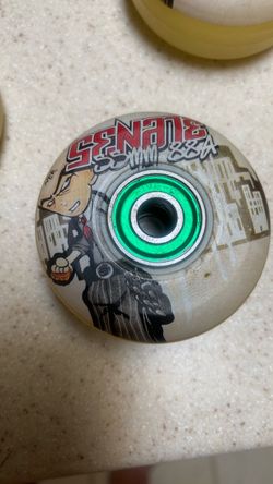 In-line skate wheels. Ultra rare and perfect
