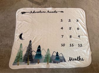 Monthly Milestone Baby Blanket