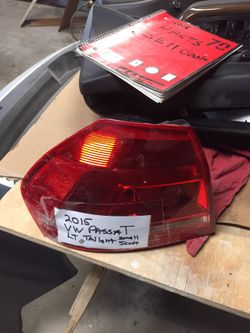 2015 VW Passat Lt Tailight