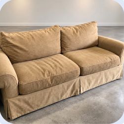 Beige Couch – 3 Slits in Fabric PLEASE READ DESCRIPTION