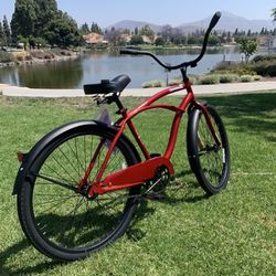 New Awesome 😎 Men’s Beach Cruiser Bike College Bicycle Standard Adult Size 26” Tires  SDSU