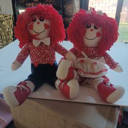 Raggedy Anne And Andy Dolls 