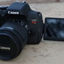 Canon EOS Rebel T6i + Extra Batteries And 18-55 Mm Lens