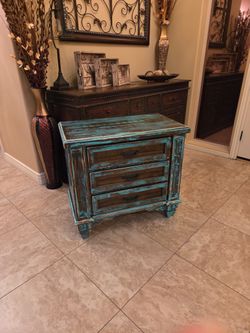 Rustic Southwest Style Side Cabinet