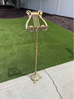 Vintage brass music stand