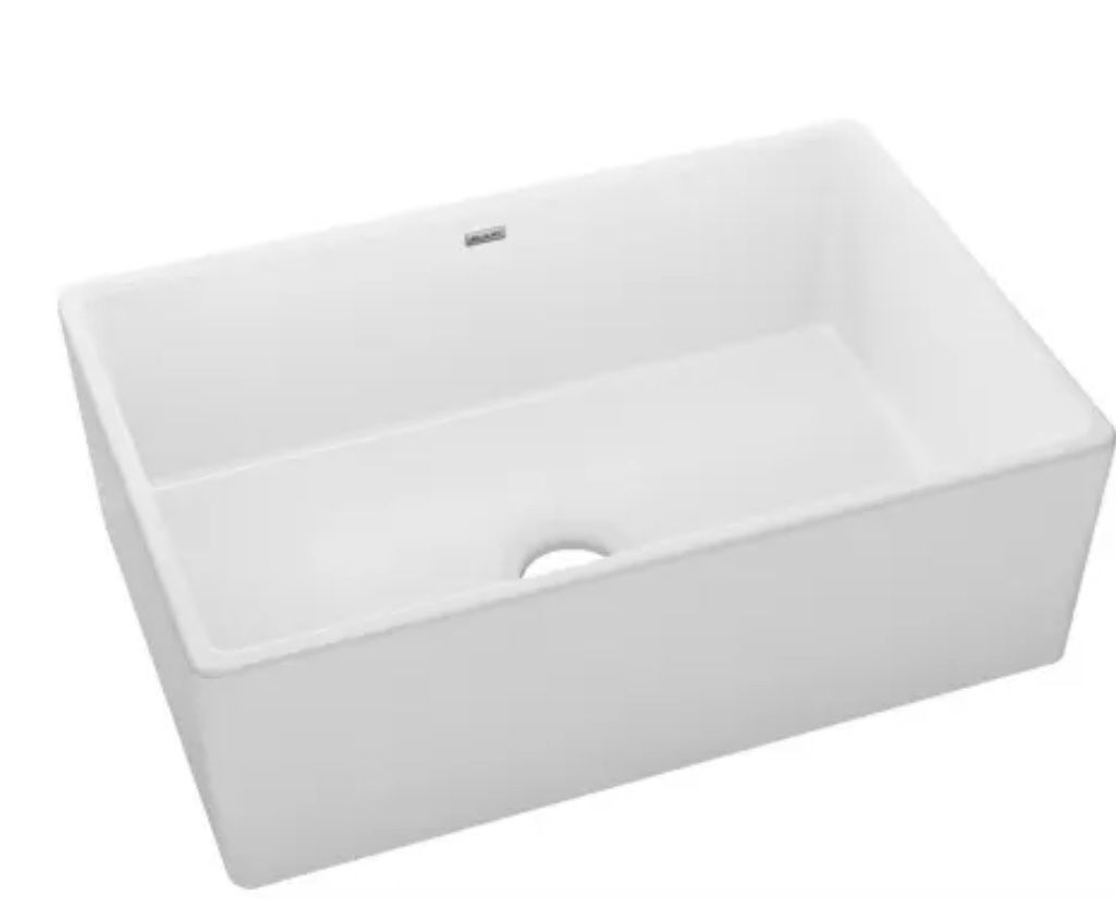 Elkay 30" Farmhouse Single Basin Fireclay Kitchen Sink Model: SWUF28179WH 