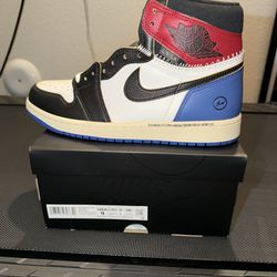Brand New Nike Union Fragment Air Jordan 1 High Red Blue Size 9