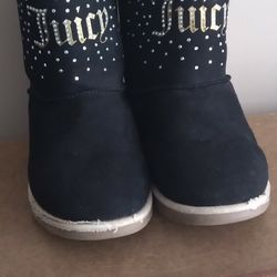 Girls Size 3 JUICY Couture black Boots