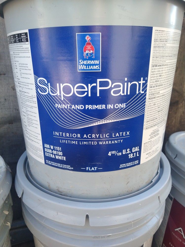 Sherwin Williams "Flat" Super paint And "Gloss" Promar 400 Paint for
