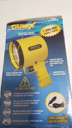 Durex Procraft 1,000,000 candle power spotlight. 12 volt.