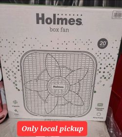 🎋$25  Holmes 20-Inch Air Circulator Box Fan 3 Speeds White 🆕️