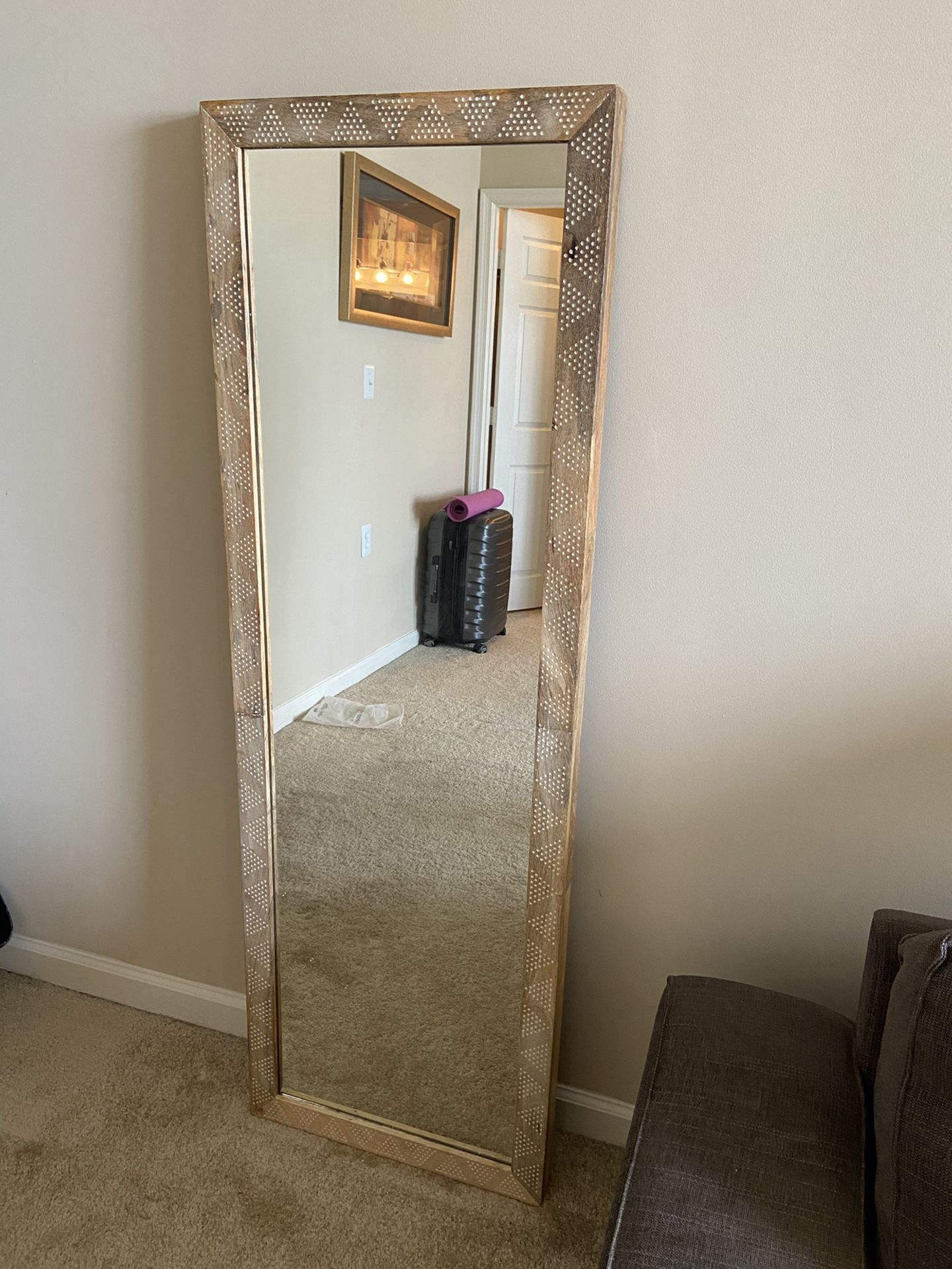 Target Opalhouse natural wood full length mirror