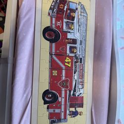 Firetruck Kids Puzzle Excellent Condition