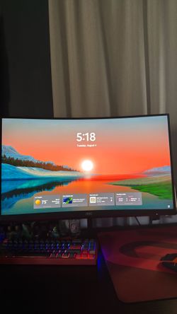 AOC 240Hz 27” curved monitor